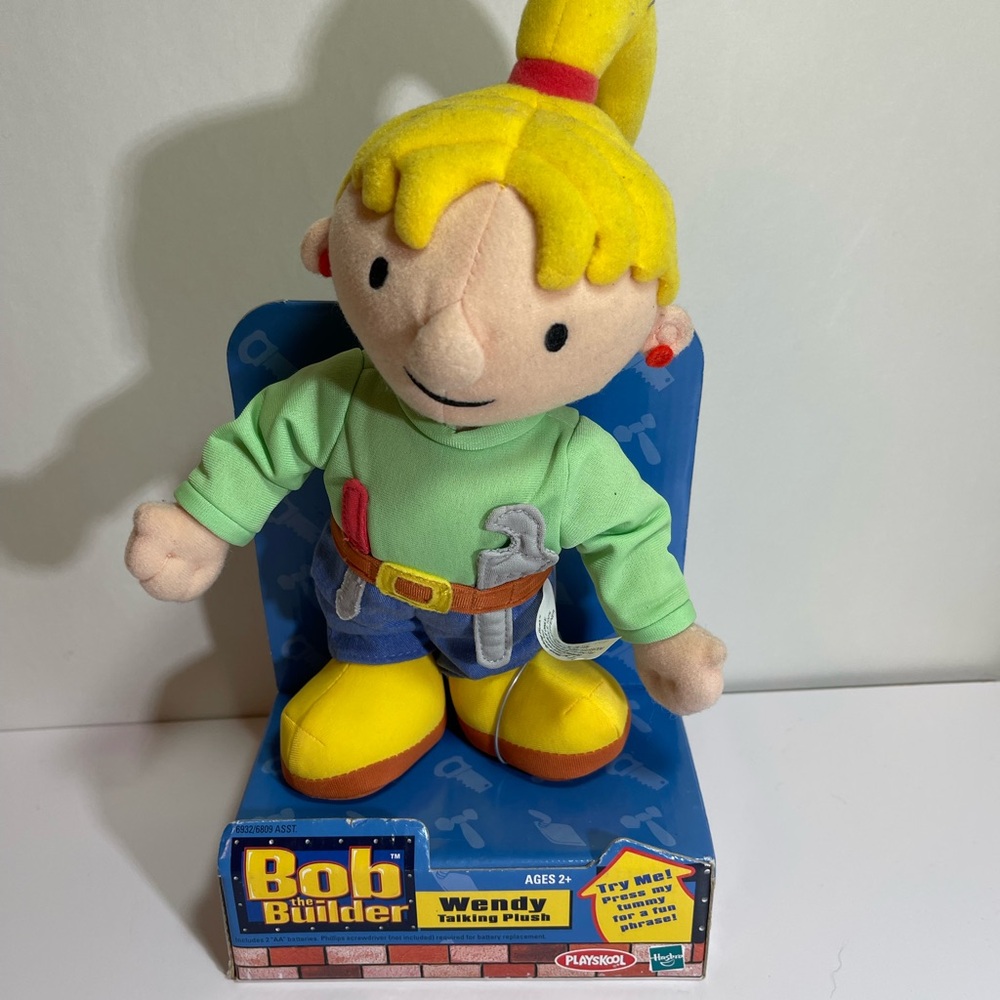 2001 Bob the Builder Wendy Talking Plush Playskool Vintage Toy Great Condition